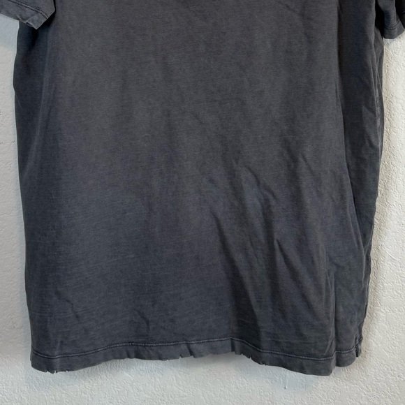 Aerie Distressed V Neck Boyfriend T Shirt Smoked Gray Short Sleeve Top Size Smal - Picture 5 of 12